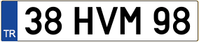 Trailer License Plate